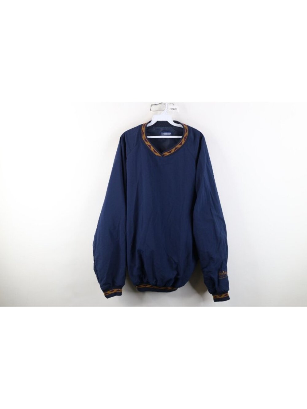 Vintage 90s Streetwear Mens XL Geometric Pullover Windbreaker Jacket Blue USA